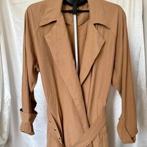 Hey Babe | Tan Belted Duster Jacket | Size Large